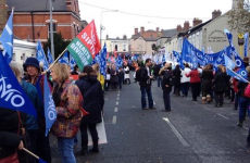 Nurses travel to Blackrock to protest against €150 registration fee