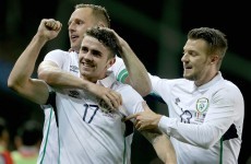 Another beautiful assist from new man David McGoldrick restores Ireland's lead
