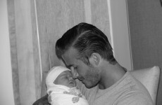 Daddy's little girl: the first picture of Harper Seven Beckham