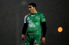 'I'm just glad I survived' - Muliaina on making Connacht debut in awful Galway conditions