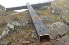 The 5-metre tall steel cross on Carrauntoohil has been cut down