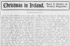Poorhouses and midnight mass: What Christmas was like in 1901 Ireland