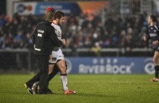 Shoulder injury rules Paddy Jackson out for up to six weeks