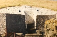 Someone added googly eyes to Newgrange at Dublin Airport