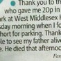 This heartbreaking letter shows the difference one small good deed can make