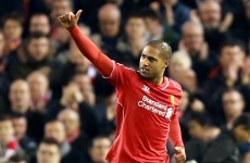 Glen Johnson's first goal in two years lifts Liverpool's gloom