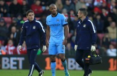 Vincent Kompany's injury adds to Manchester City's defensive problems