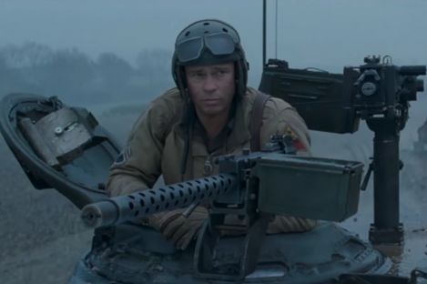 A still from Fury, one of the films leaked.