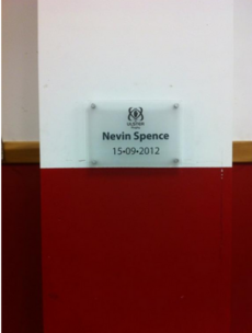 Munster paid tribute to Nevin Spence before their game with Ulster last Friday