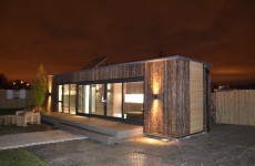 The shipping container house that was built in three days over the weekend