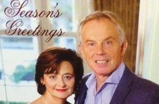 Tony Blair's odd Christmas card given the vicious Twitter treatment
