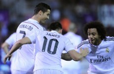 Chicharito's backheel vs James' chip: Real are putting on a clinic tonight