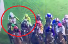 Davy Russell borrowed another jockey's whip in the middle of a race
