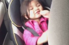 Little girl jamming in the car is you in the club tonight