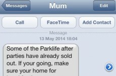 Festival fined for 'distressing' texts pretending to be people's mums