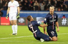 Zlatan pretty much scored in the middle of a celebration last night