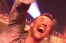 Peter Crouch went crowd-surfing at a Kasabian gig after scoring against Arsenal