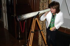 Joan Burton accidentally poses with giant spliff