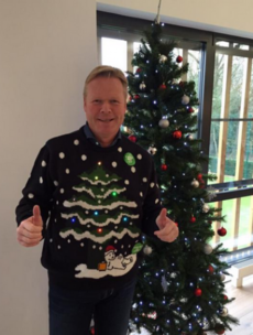 Ronald Koeman is ready for the 12 pubs in this horrific Christmas jumper