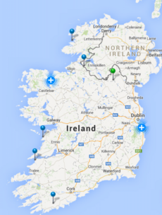 Hundreds without power as strong winds batter Ireland