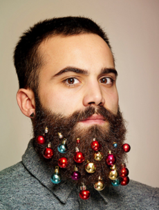 Looking to make your winter beard a bit more festive? Try beard baubles
