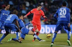 Lionel Messi in no-goal shocker as Barcelona held to disappointing draw with Getafe