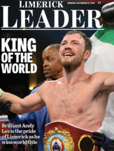 Tomorrow's Andy Lee front page on the Limerick Leader is an absolute gem