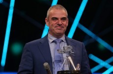 Ireland's Paul McGinley claims Coach of the Year at the BBC's SPOTY awards