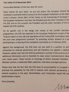 ECB to Ireland: We don't have to answer to you
