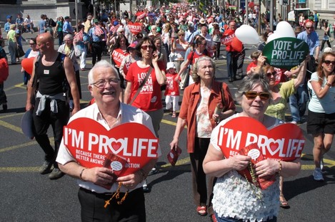 Pro-life march in Dublin, July 2013