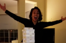 This woman just pulled off the ultimate Jenga move