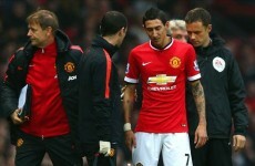 Di Maria in contention for Manchester United's clash with Aston Villa