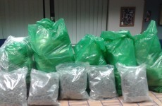 Cannabis worth almost €700k found in bags at Clare house this afternoon