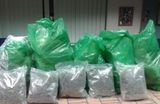 Cannabis worth almost €700k found in bags at Clare house this afternoon