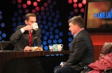 Pat Shortt milled into the tae and hang sangwiches on the Late Late last night