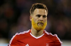 A Nottingham Forest player is rocking the Abel Xavier look to raise money for cystic fibrosis