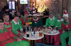 What do Leinster do for their Christmas party? Dress up as elves for a few scoops, of course