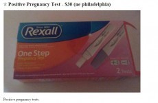 Women selling positive pregnancy tests is the grim trend taking over Craiglist