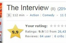 The Interview now has a near-perfect IMDb rating despite the fact that nobody has seen it