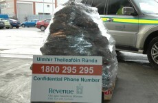 Look at this pile of cannabis seized at Dublin Port yesterday
