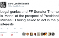 Mary Lou and this Fianna Fáil senator were throwing serious shade on Twitter last night