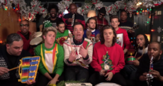 Here's one way to sell a few Christmas jumpers - get 1D to wear them on US national TV