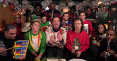 Here's one way to sell a few Christmas jumpers - get 1D to wear them on US national TV