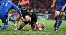 The man in black! CJ Stander loses his jersey but still scores Munster's opening try