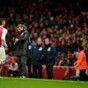 Arsene Wenger gave Olivier Giroud the death stare after he was sent off today