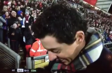 Awkward! Ravenhill PA plays 'Sweet Caroline' during Rory McIlroy's BBC interview