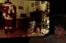 Watch this kid's magical reaction to capturing Santa on hidden camera