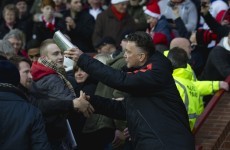 Louis van Gaal gave out Christmas presents to Man United fans yesterday