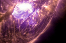This solar flare put on a better show than any Christmas lights