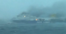 One body recovered as hundreds still trapped aboard burning ferry
